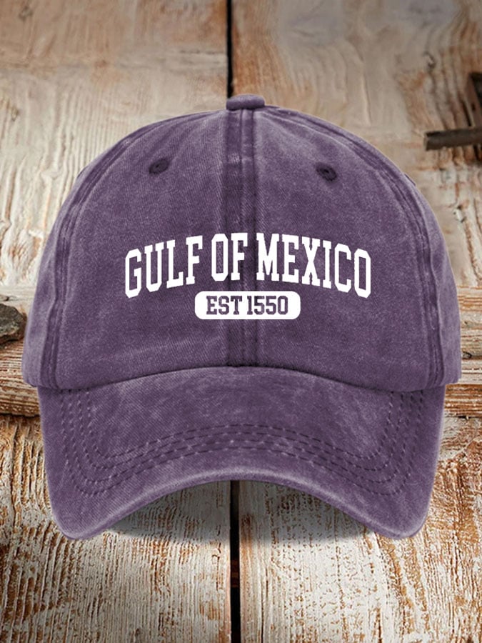 Gulf Of Mexico Printed Casual Baseball Cap