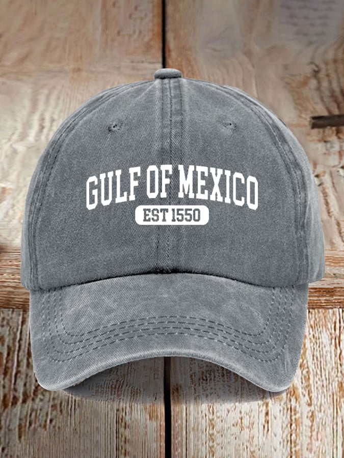 Gulf Of Mexico Printed Casual Baseball Cap