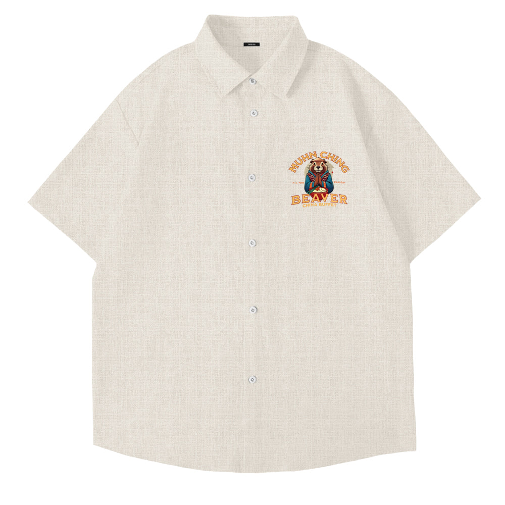 Muhn Ching All You Can Eat Beaver China Buffet Art Print Shirt