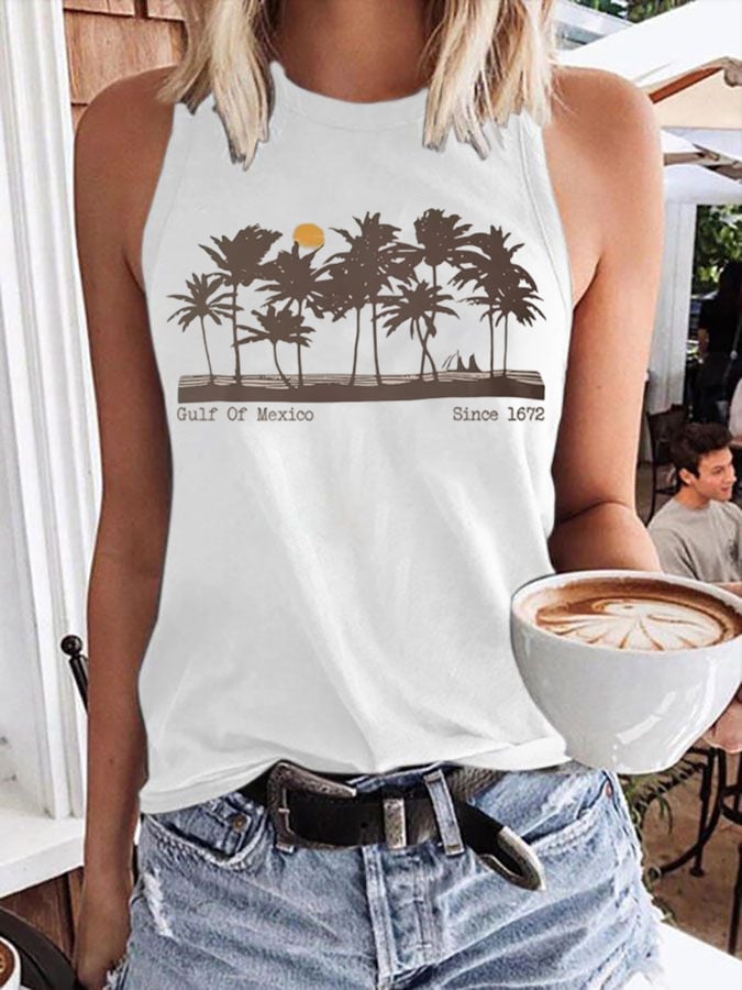 Women's Gulf of Mexico Est 1672 Print Vest