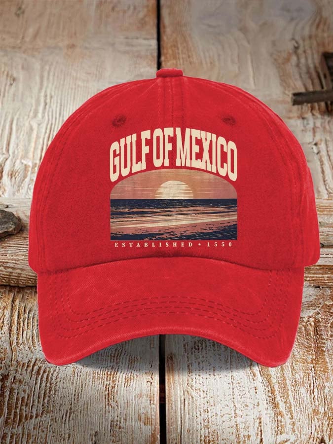 Gulf Of Mexico Print Baseball Cap