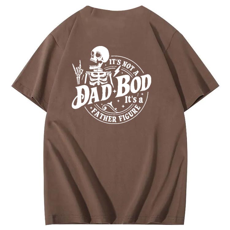 Dad Boo Pattern Print 100%Cotton T-Shirt