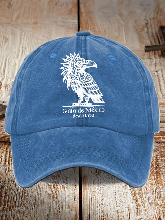 Unisex Gulf of Mexico Print Baseball Cap