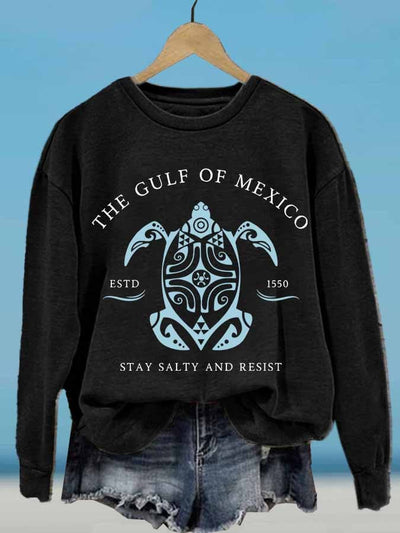 Women's Gulf Of Mexico Printed Sweatshirt