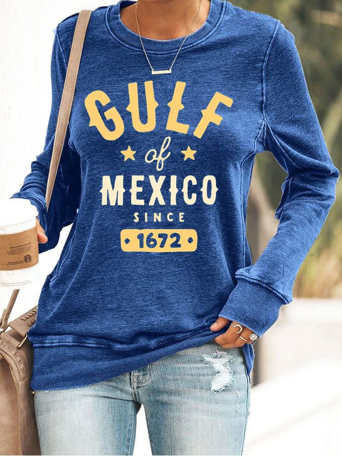 Women's Gulf of Mexico Print Sweatshirt