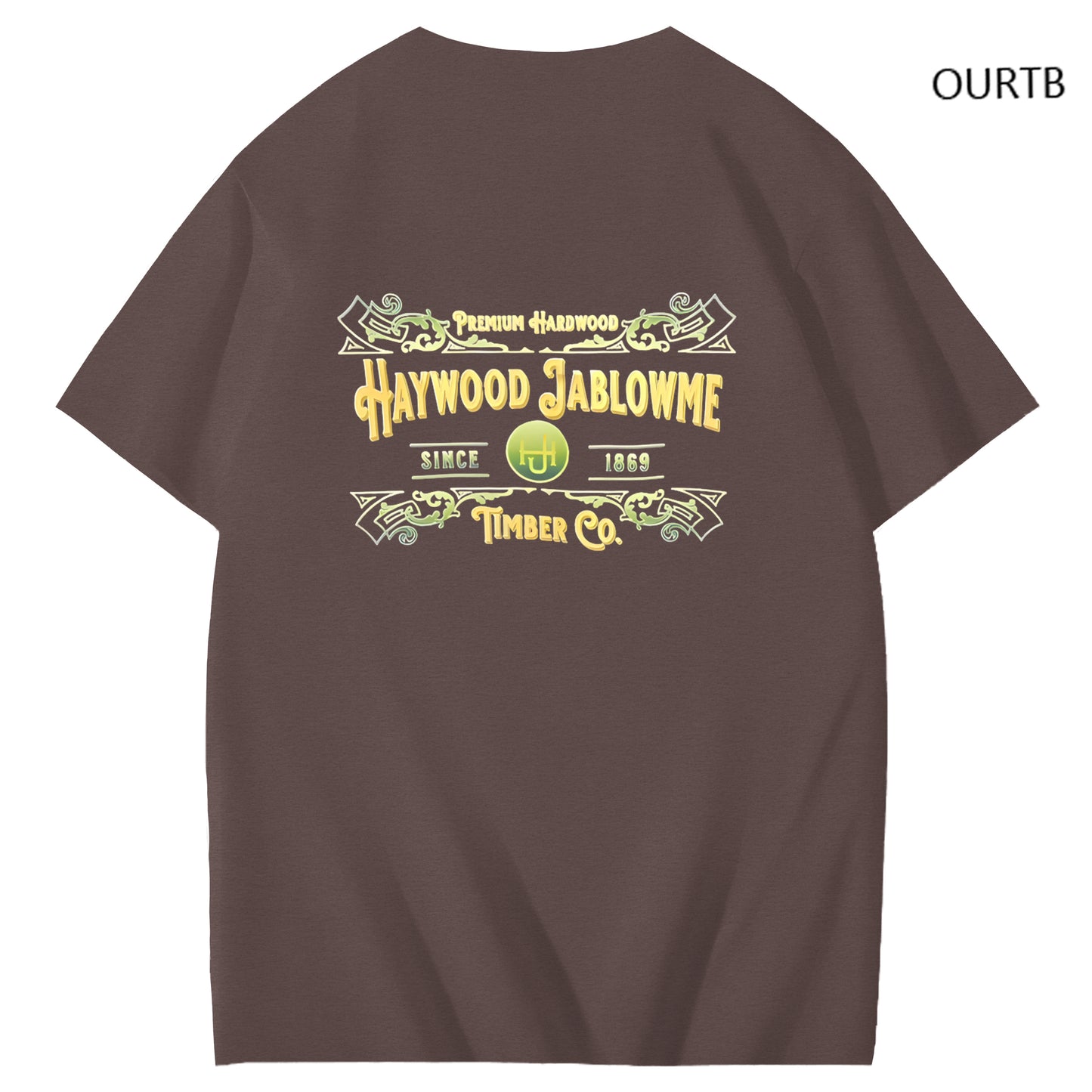 Haywood Since 1869 Jablowme Timber Co Art Pattern Print T-Shirt