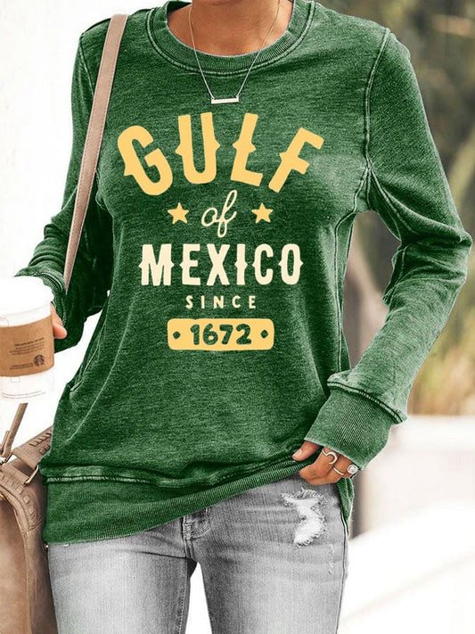Women's Gulf of Mexico Print Sweatshirt