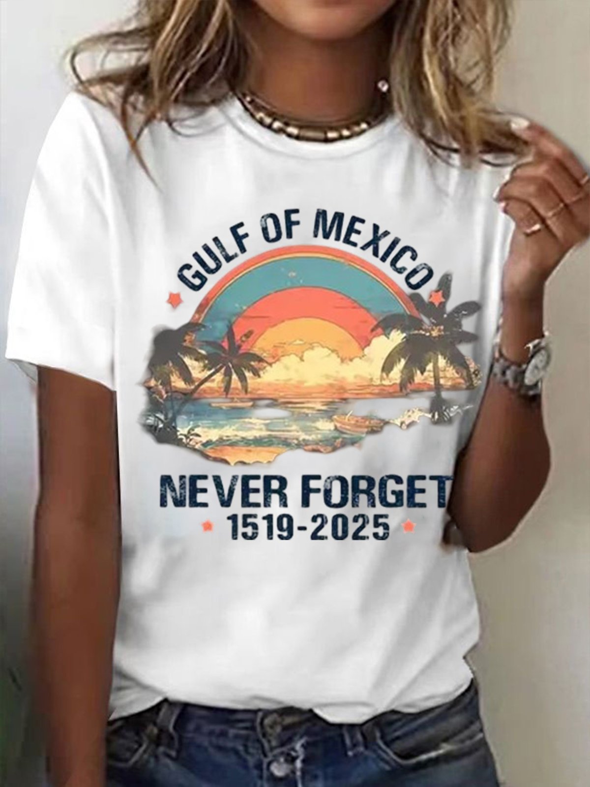 Women's Gulf of Mexico Printed Short-Sleeved T-Shirt
