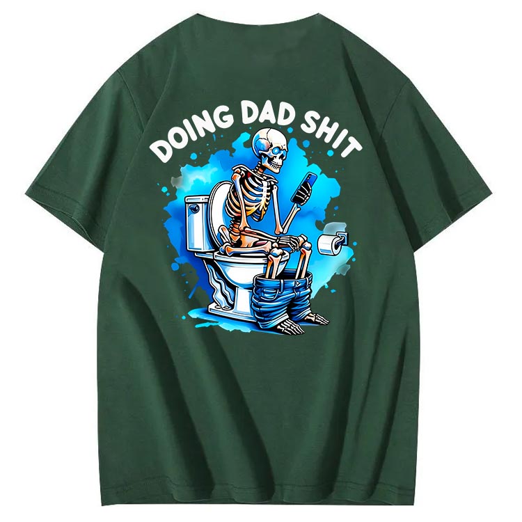 Doing Dad Shit Art Pattern Print T-Shirt