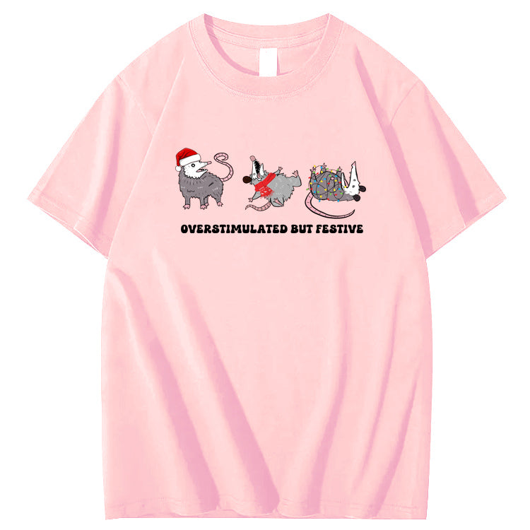 Overstimulated Festive Pattern  100% Cotton T-Shirt