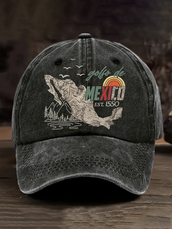 Gulf Of Mexico Printed Casual Baseball Cap