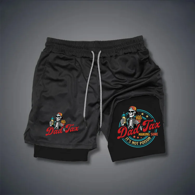 Dad Tax Pattern Print Shorts Pants