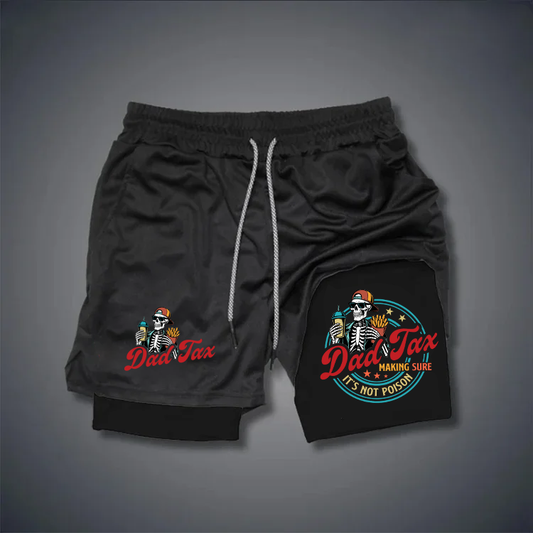 Dad Tax Pattern Print Shorts Pants