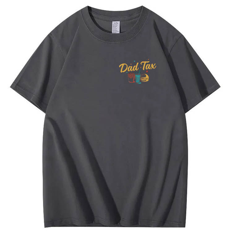 Official Dad Tax Pattern Print 100%Cotton T-Shirt