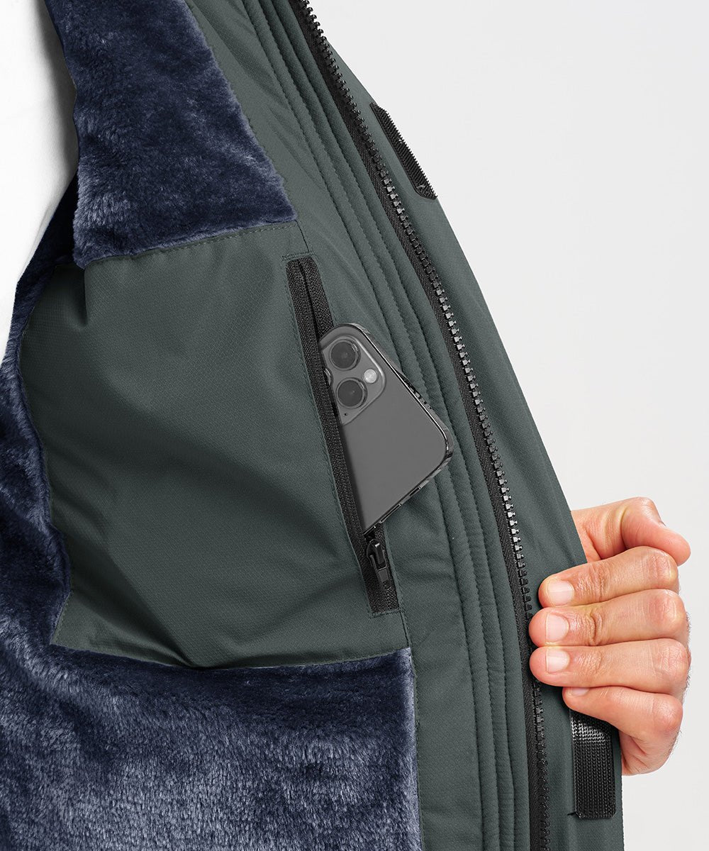 Men's Water Resistant Skiing Windbreaker Hooded Jacket