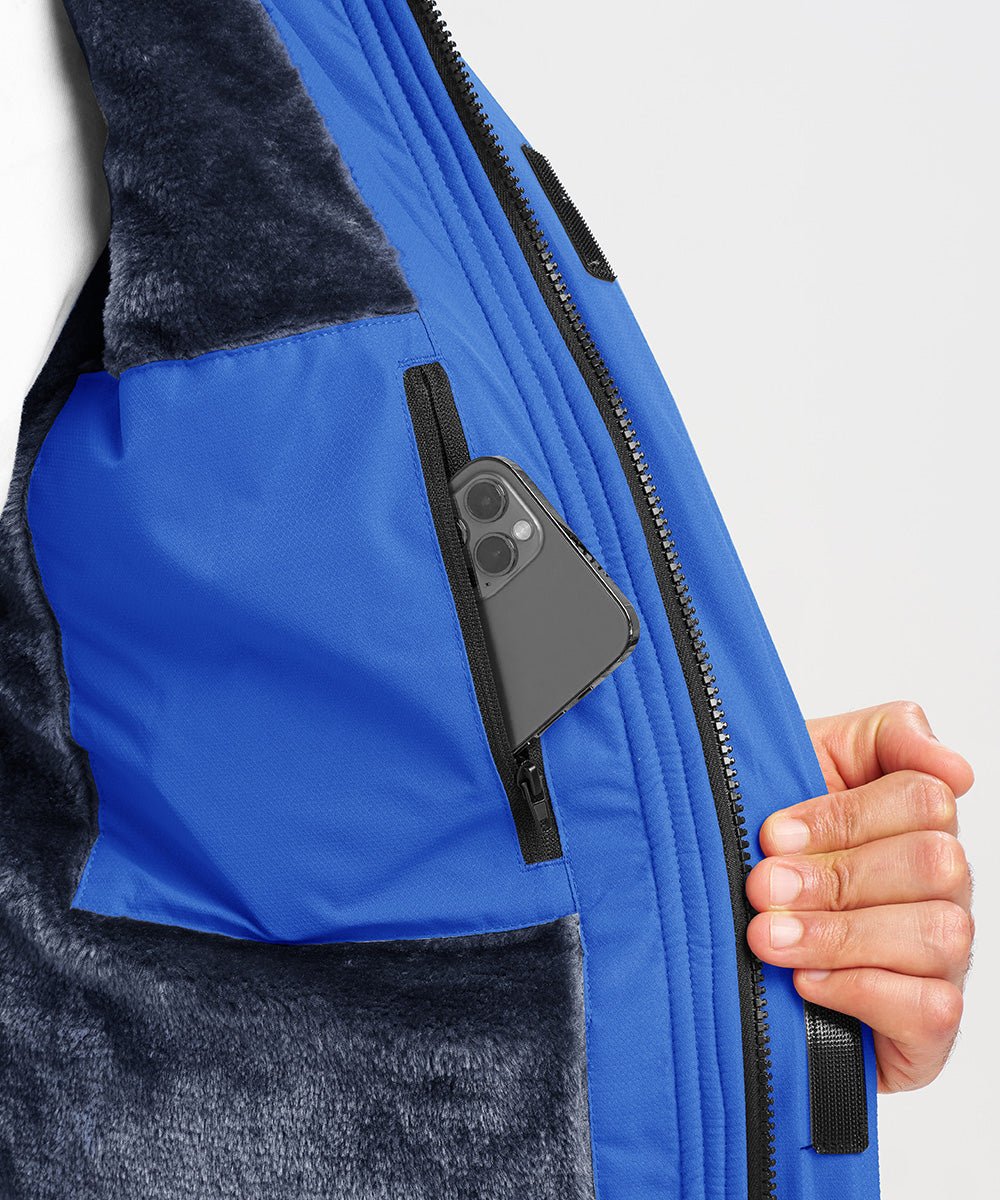 Men's Water Resistant Skiing Windbreaker Hooded Jacket