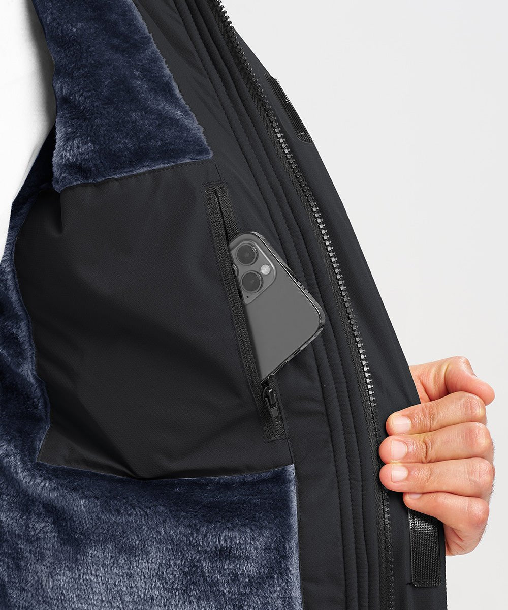 Men's Water Resistant Skiing Windbreaker Hooded Jacket