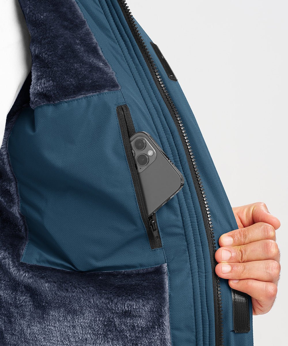 Men's Water Resistant Skiing Windbreaker Hooded Jacket