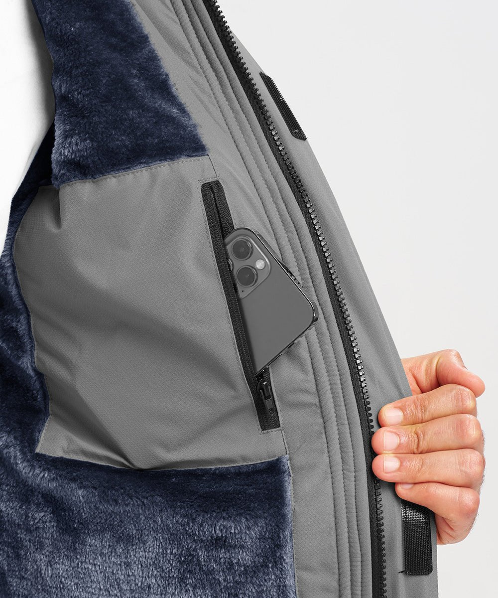 Men's Water Resistant Skiing Windbreaker Hooded Jacket