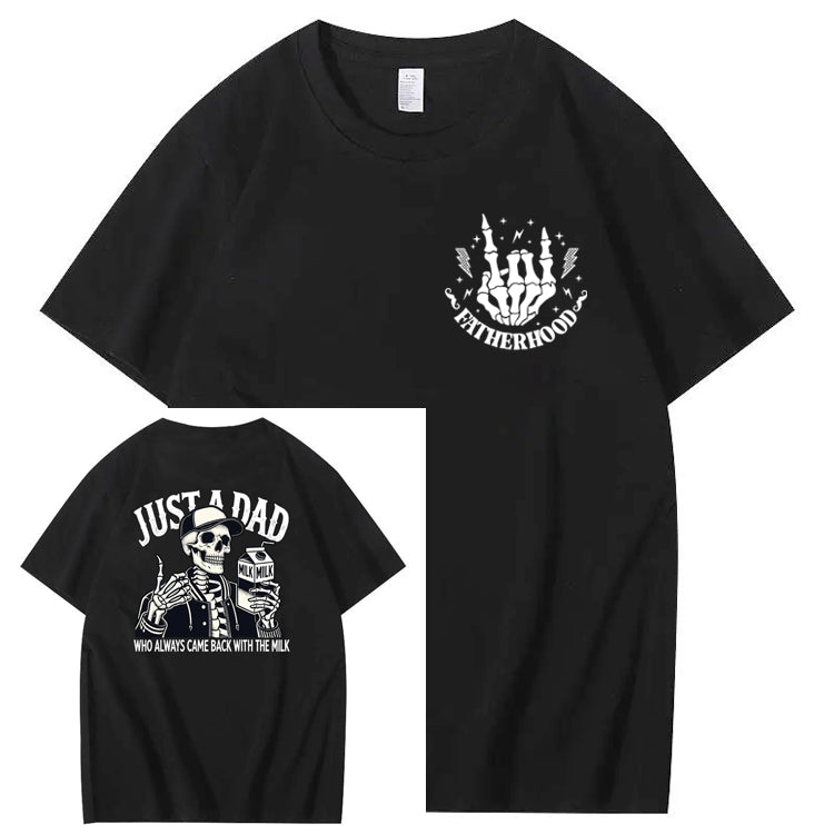 Just A Dad Who Always Came Back With The Milk T-Shirt