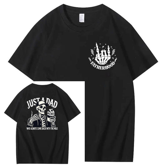 Just A Dad Who Always Came Back With The Milk T-Shirt