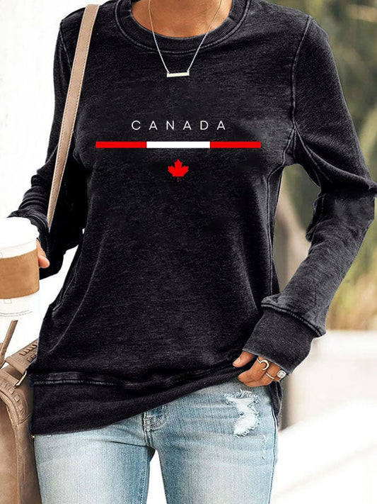 Women's Canada  Print Sweatshirt