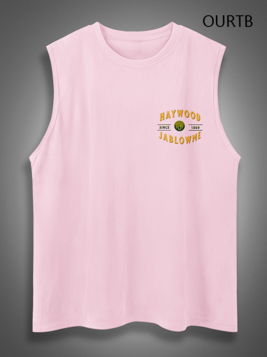Haywood Since 1869 Jablowme Timber Co Art Print Cotton Sleeveless Tank Tops