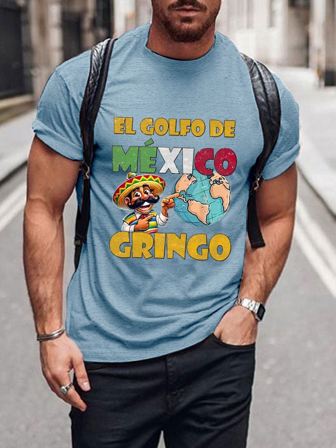 Men's "The Gulf of Mexico Gringo" printed T-shirt