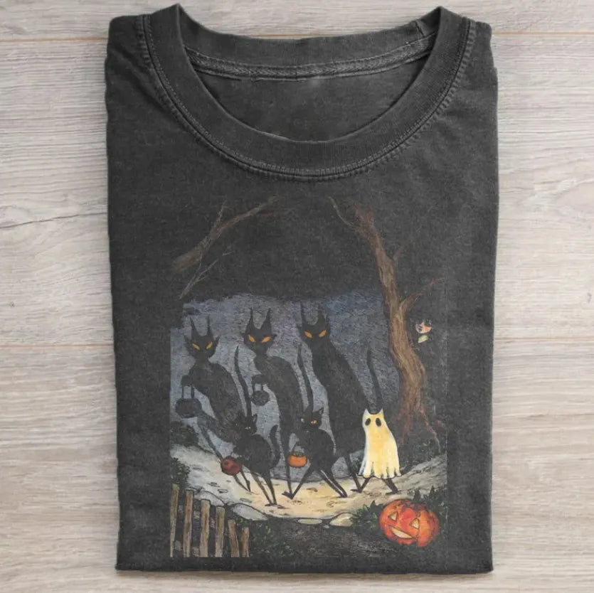 Black cat halloween T-Shirt/Sweatshirt