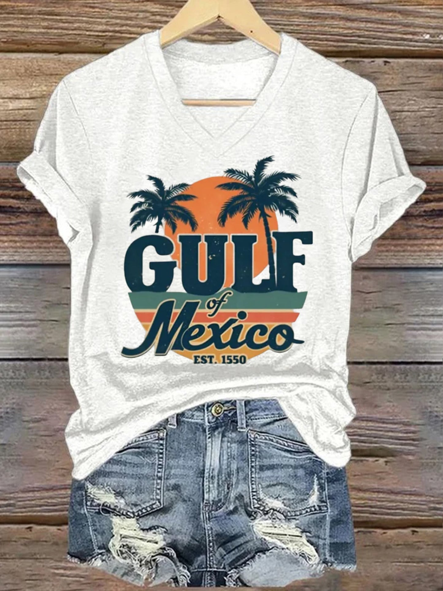Women's Gulf of Mexico Printed Short-Sleeved T-Shirt