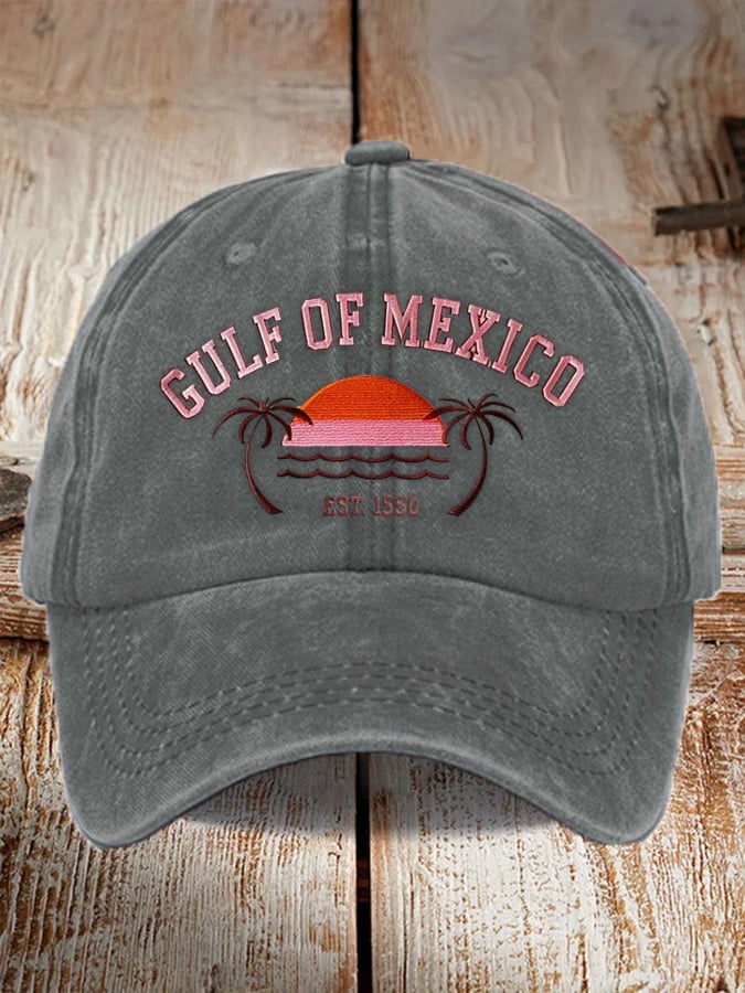 Unisex Gulf of Mexico 1550 Print Baseball Cap