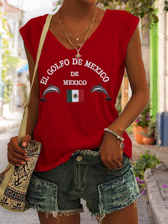 Women's Gulf Of Mexico Print Tank Top