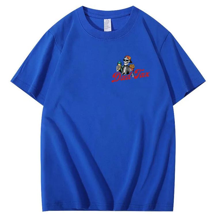 Dad Tax Pattern Print Cotton T-Shirt