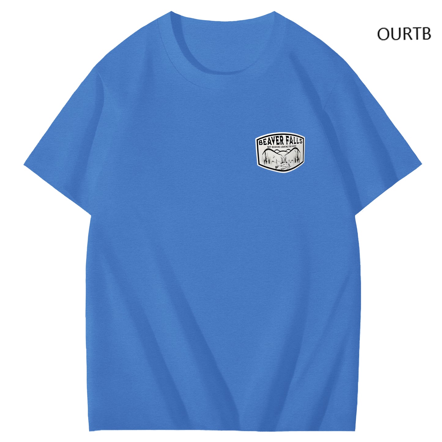 Beaver Falls No Place I'd Rather Come Funny Adoult Art Pattern Print T-Shirt