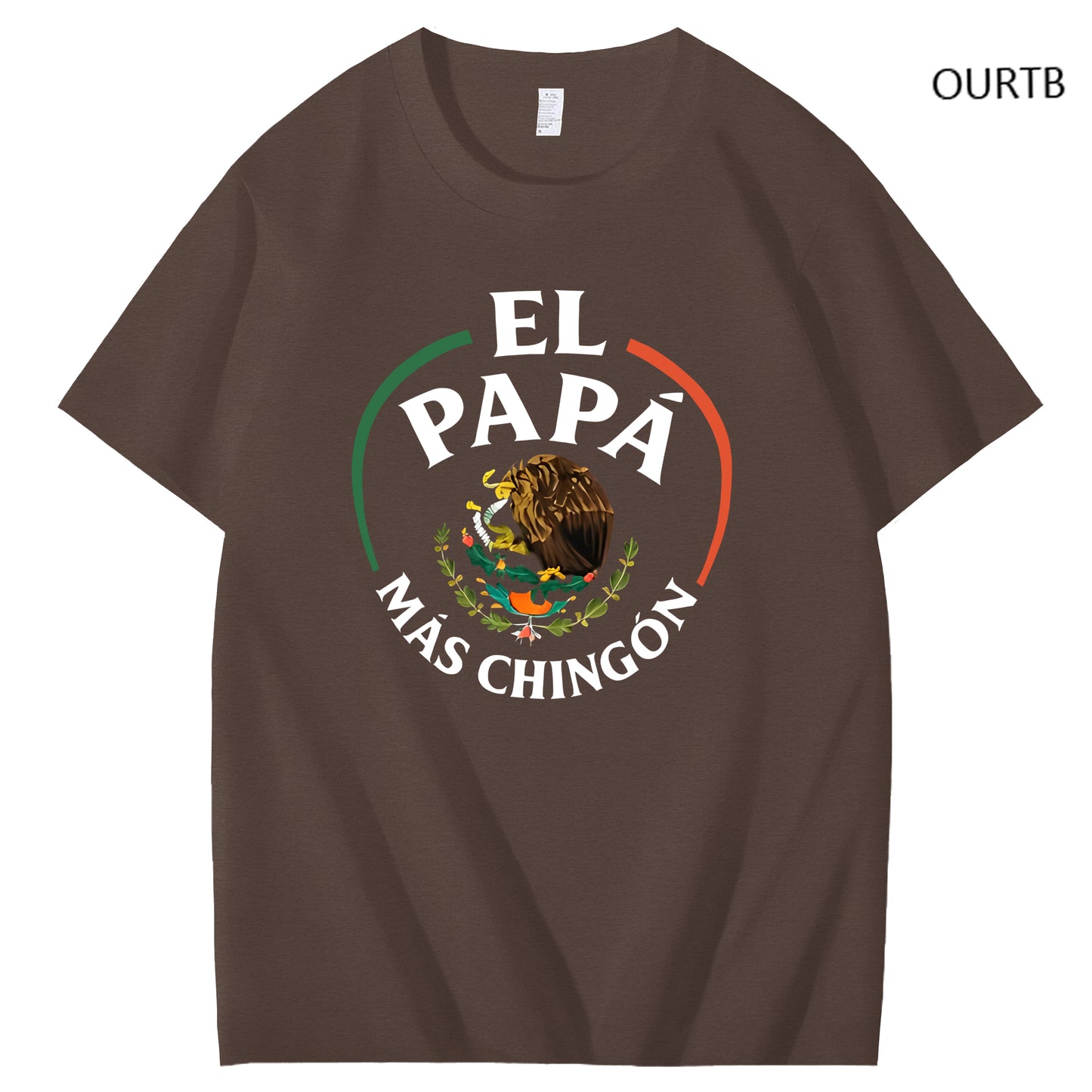 El Papa Mas Chingon Funny Art Pattern Print T-Shirt