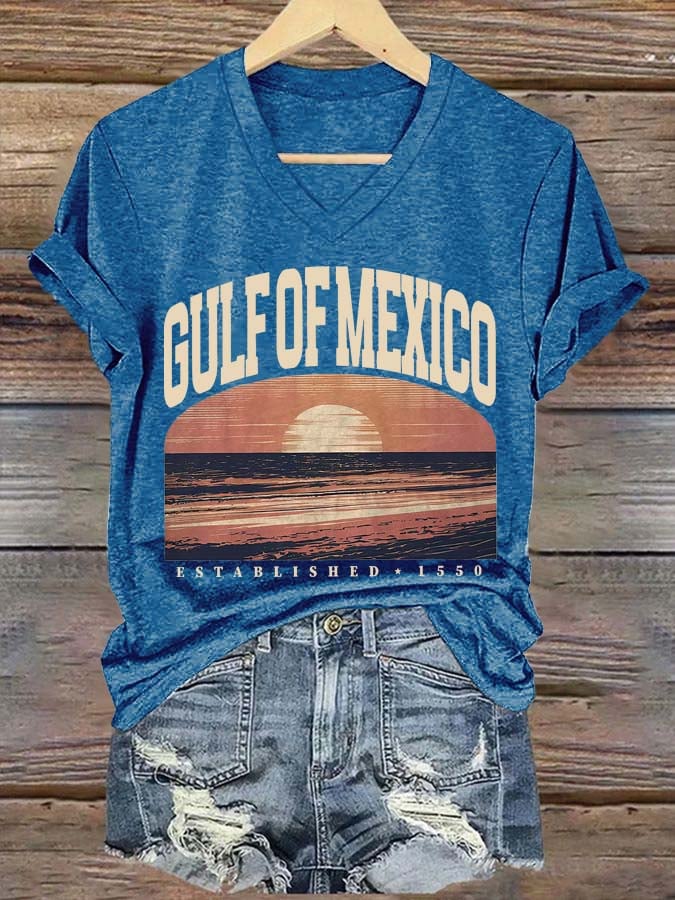 Women's Gulf Of Mexico Printed T-Shirt
