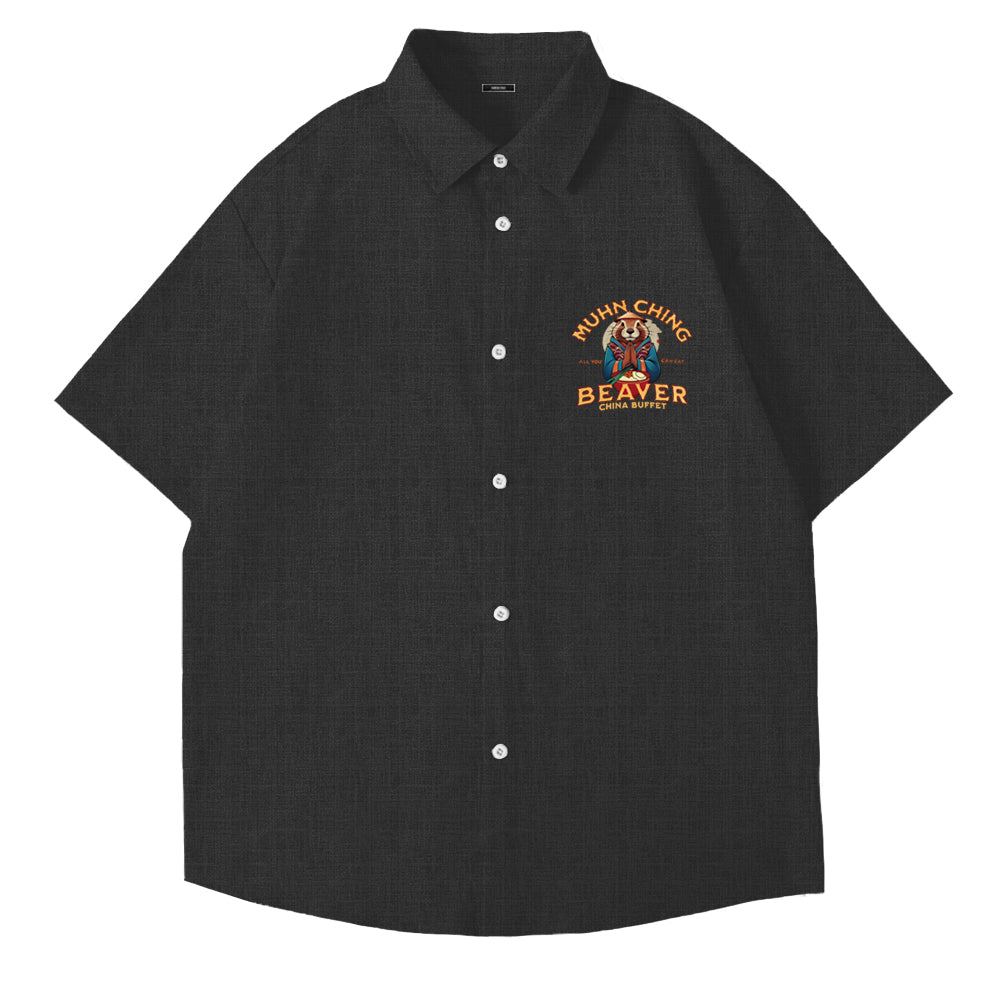 Muhn Ching All You Can Eat Beaver China Buffet Art Print Shirt