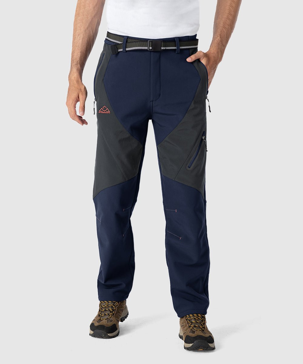 Men's Insulated Water Resistant Warm Fleece Lined Ski Pants