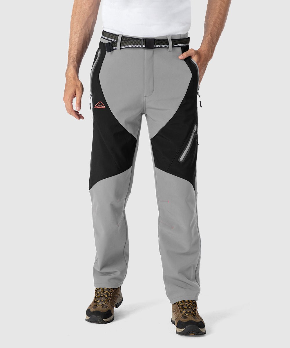 Men's Insulated Water Resistant Warm Fleece Lined Ski Pants