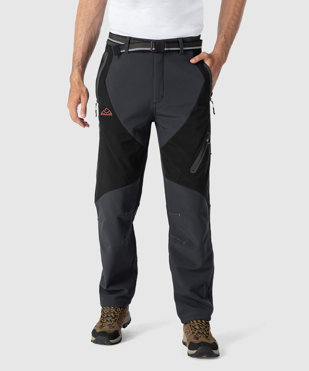 Men's Insulated Water Resistant Warm Fleece Lined Ski Pants