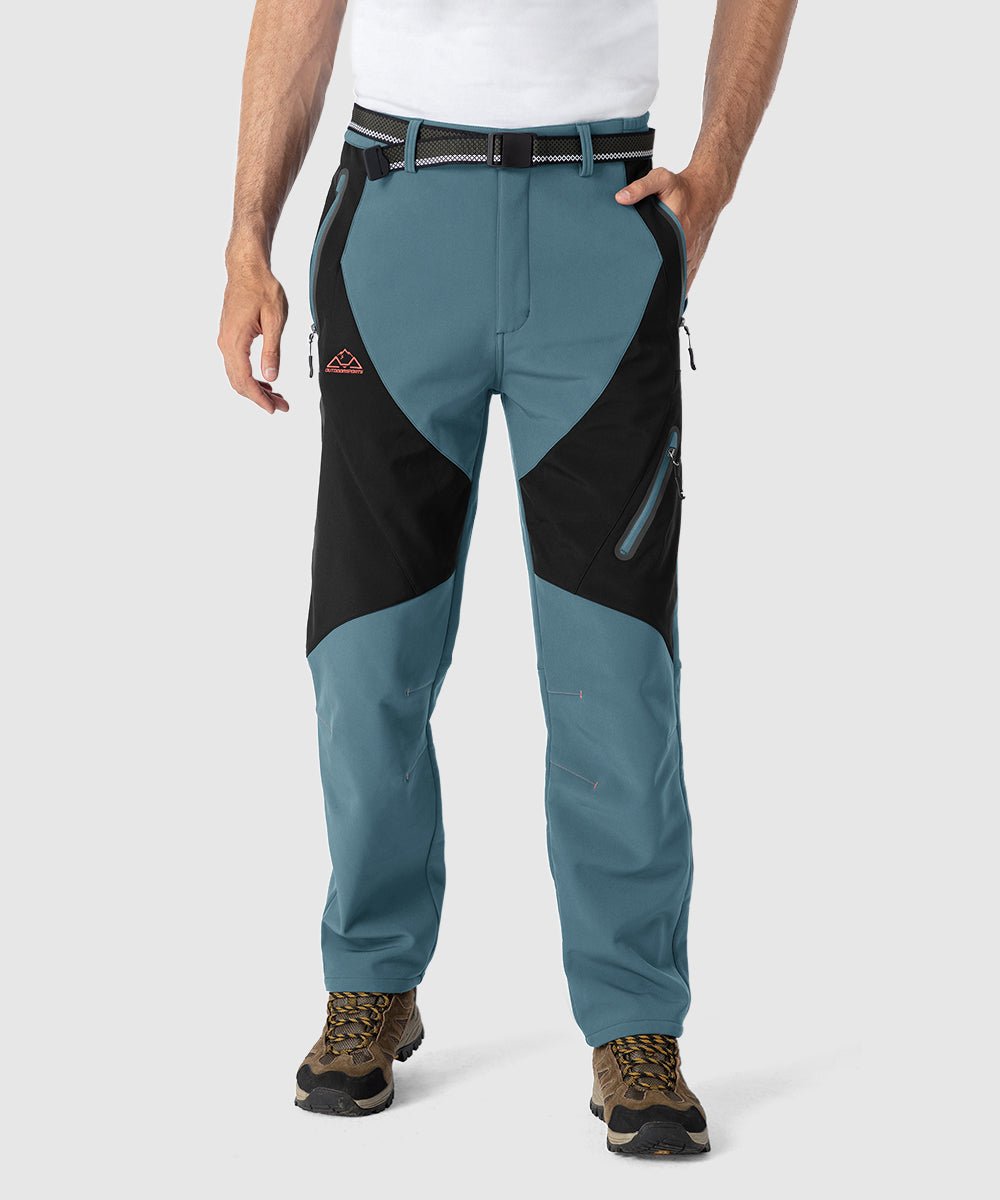 Men's Insulated Water Resistant Warm Fleece Lined Ski Pants