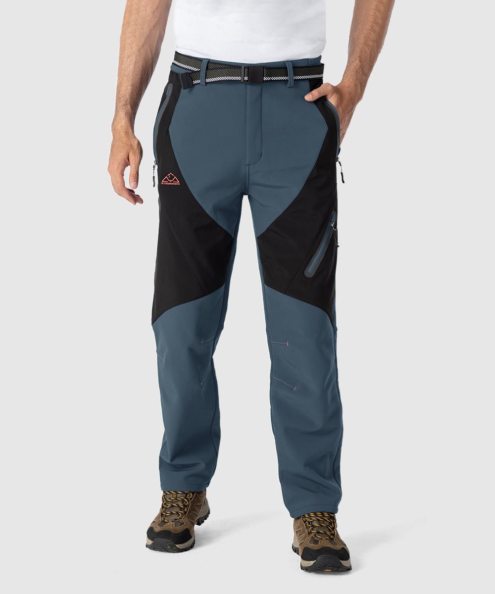 Men's Insulated Water Resistant Warm Fleece Lined Ski Pants