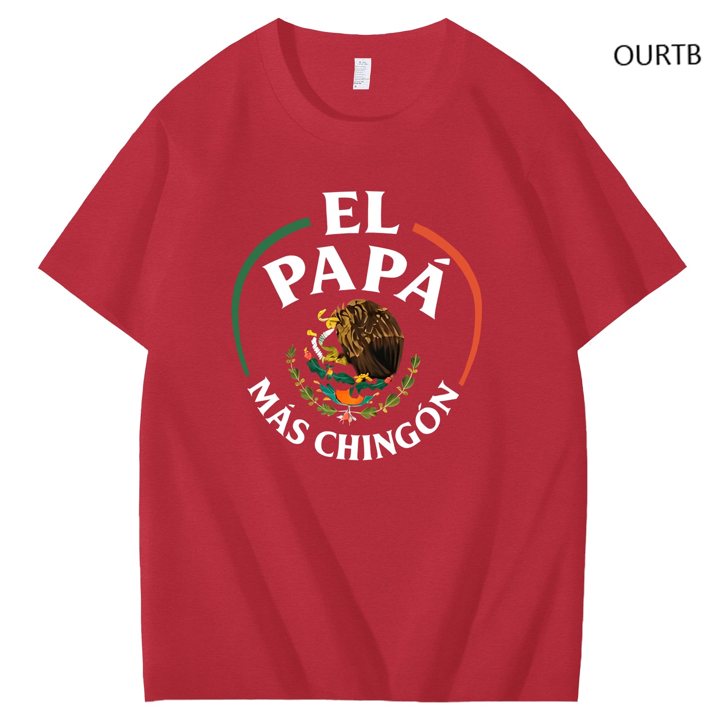 El Papa Mas Chingon Funny Art Pattern Print T-Shirt