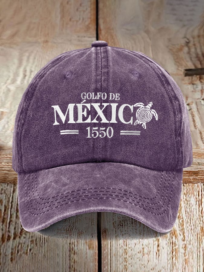Gulf Of Mexico Est 1550 Printed Baseball Cap