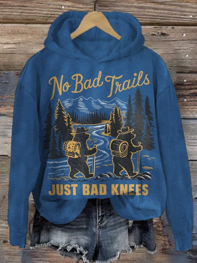 Women's Fun Hiking Print Sweatshirt
