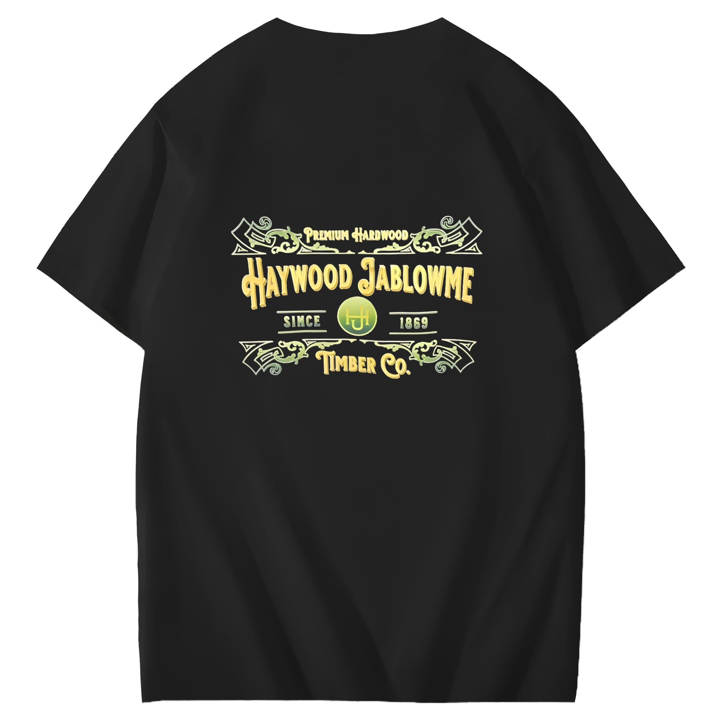 Haywood Since 1869 Jablowme Timber Co Art Pattern Print T-Shirt