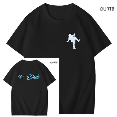 Only Dads Art Pattern Print T-Shirt