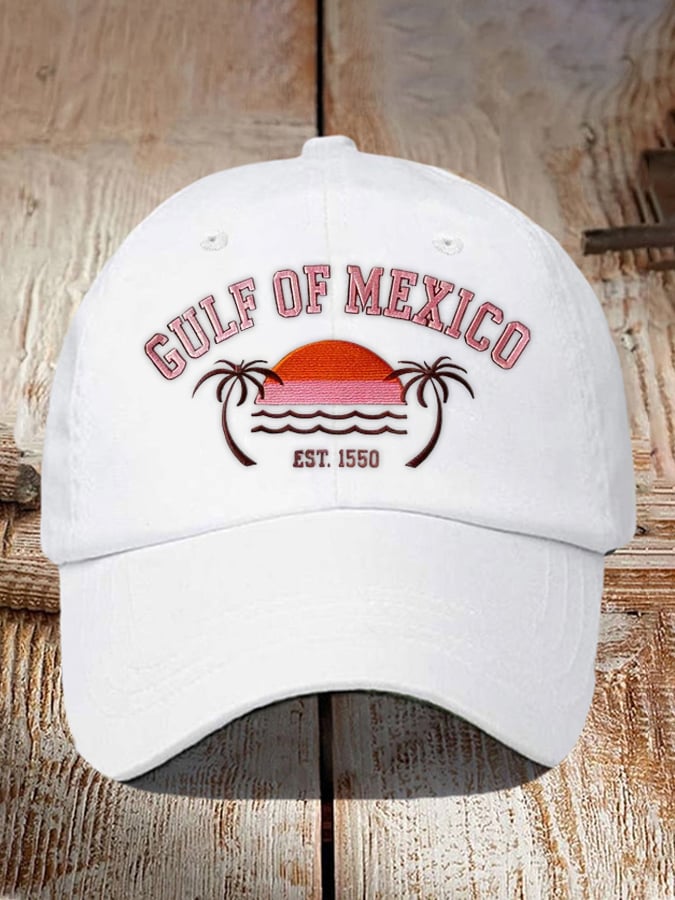 Unisex Gulf of Mexico 1550 Print Baseball Cap