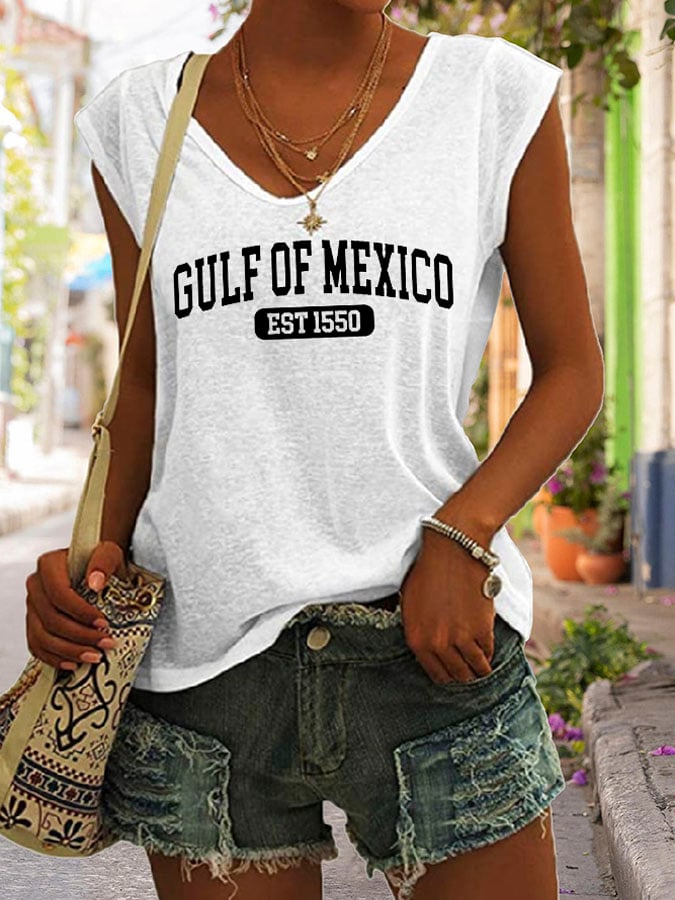 Women's Gulf Of Mexico Print Tank Top