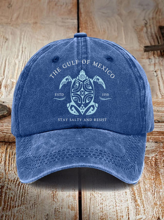Gulf Of Mexico Print Baseball Cap